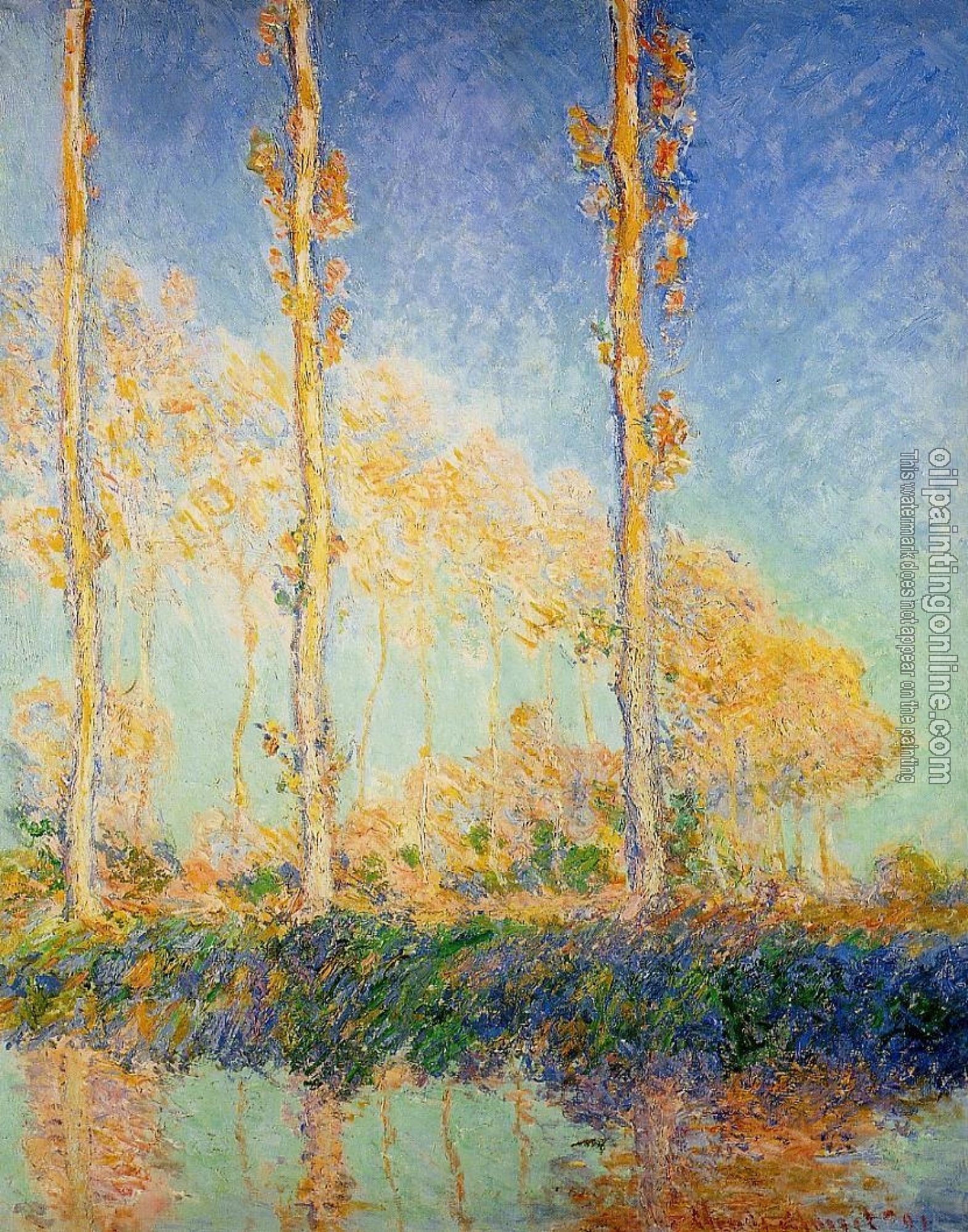 Monet, Claude Oscar - Poplars in the Autumn